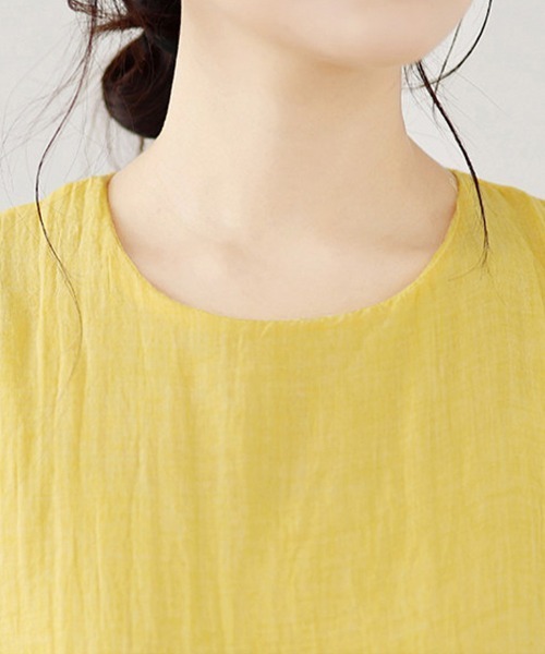 ONEP STAR(ワンピスター)の「ノースリーブフレアワンピース(ワンピース・レディース・ホワイト/ピンク/イエロー・LARGE/X-LARGE/XX-LARGE)」の7枚目の写真