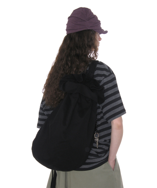 PARTIMENTO WOMEN(パルティメントウィメン)の「ウォッシュドキーホルダー スリングバッグ_ブラック(バックパック/リュック・レディース・その他・FREE)」の2枚目の写真