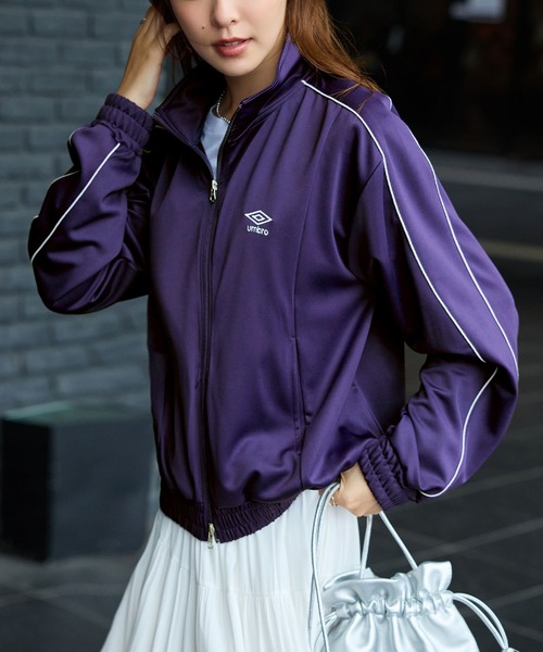 UMBRO(アンブロ)の「【UMBRO/アンブロ】限定 トラックジャケット(ブルゾン・レディース・ネイビー/ブラック・M/L/LL)」の10枚目の写真