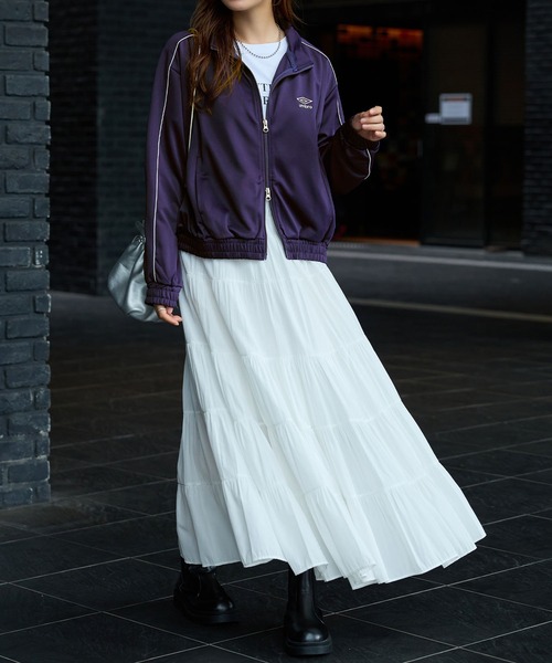UMBRO(アンブロ)の「【UMBRO/アンブロ】限定 トラックジャケット(ブルゾン・レディース・ネイビー/ブラック・M/L/LL)」の15枚目の写真