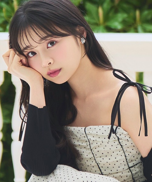 WILLSELECTION(ウィルセレクション)の「【7/16(thu)発売】リボンショルダーギャザーキャミワンピース(ワンピース・レディース・ブラック系その他/グリーン系その他/ベージュ系その他/ホワイト系その他・FREE)」の9枚目の写真