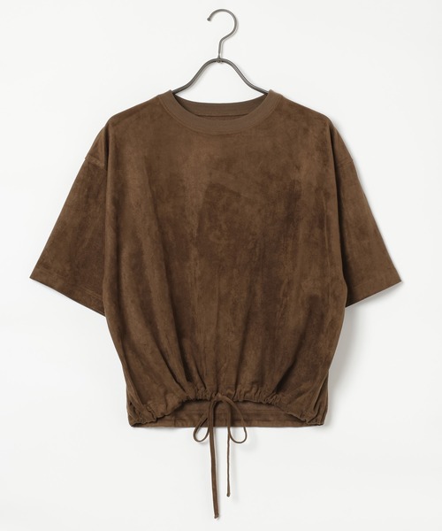 GEORGE'S（ジョージズ）の「ドロストスエードプルオーバー（Tシャツ/カットソー・レディース・ベージュ/イエロー/ブラウン・FREE）」の21枚目の写真