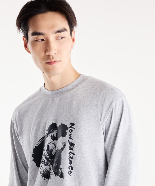 NEW BALANCE(ニューバランス)の「大谷翔平オールウェイズオングラフィックロングスリーブTシャツ(Tシャツ/カットソー・メンズ・ホワイト/ブラック/ヘザーグレー・X-LARGE/LARGE/XX-LARGE/MEDIUM/SMALL/XXX-LARGE)」の10枚目の写真