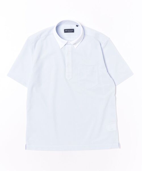 TOKYO SHIRTS(トウキョウシャツ)の「ビズポロ ポロシャツ コンフォートドライ 半袖 メンズ(ポロシャツ・メンズ・サックスブルー・S/M/LL/L/XL)」の7枚目の写真
