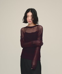 【eL】3G Mesh Knit Pullover/1052791