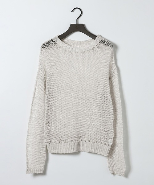 eL(エル)の「【eL】3G Mesh Knit Pullover/1052791(ニット/セーター・レディース・ブラック系その他/ホワイト系その他/レッド系その他・FREE)」の8枚目の写真