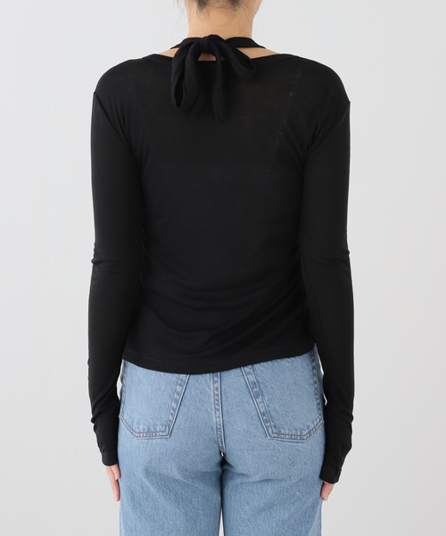 JOURNAL STANDARD(ジャーナルスタンダード)の「【COMME SI STUDIO/コムシスタジオ】 Nuance Arrange Top(Tシャツ/カットソー・レディース・ブラック/アイボリー・FREE)」の3枚目の写真