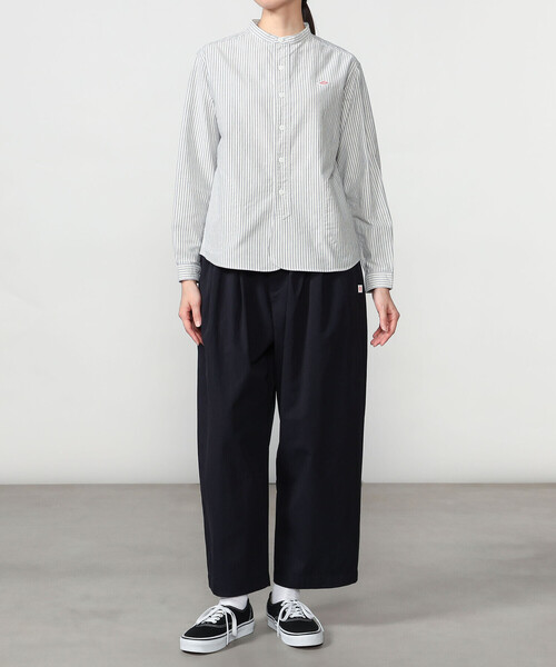 DANTON(ダントン)の「DANTON | コットンナイロンツイル 2タックワイドイージーパンツ WOMEN(その他パンツ・レディース・ネイビー/ベージュ・36)」の4枚目の写真