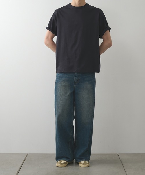 STUDIOUS(ステュディオス)の「【STUDIOUS】BLEACH OVERDYE DENIM JEANS(デニムパンツ・メンズ・インディゴブルー/サックスブルー/ブラック・1/2)」の10枚目の写真