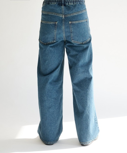 STUDIOUS(ステュディオス)の「【STUDIOUS】BLEACH OVERDYE DENIM JEANS(デニムパンツ・メンズ・インディゴブルー/サックスブルー/ブラック・1/2)」の19枚目の写真