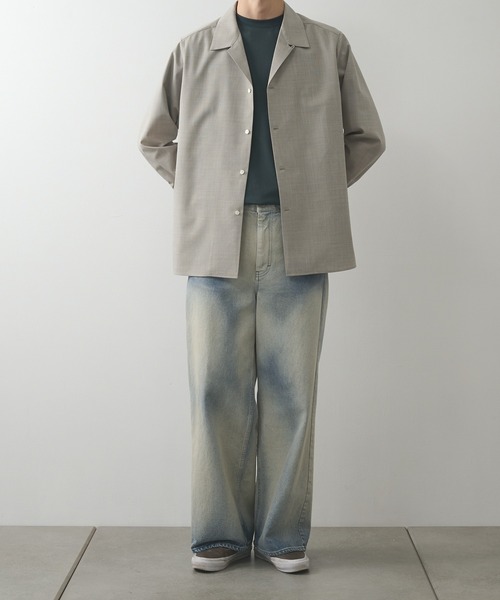 STUDIOUS(ステュディオス)の「【STUDIOUS】BLEACH OVERDYE DENIM JEANS(デニムパンツ・メンズ・インディゴブルー/サックスブルー/ブラック・1/2)」の9枚目の写真