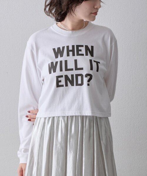Whim Gazette(ウィムガゼット)の「ロゴロンT(Tシャツ/カットソー・レディース・ボルドー/オフホワイト・FREE)」の22枚目の写真