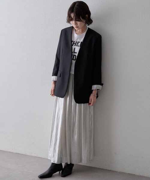 Whim Gazette(ウィムガゼット)の「ロゴロンT(Tシャツ/カットソー・レディース・ボルドー/オフホワイト・FREE)」の20枚目の写真