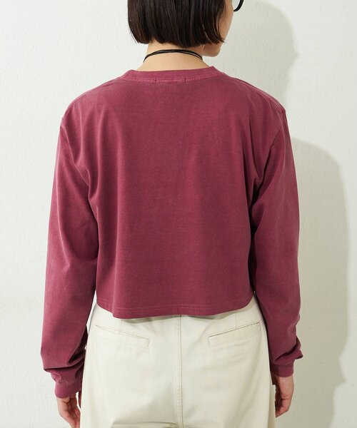 Whim Gazette(ウィムガゼット)の「ロゴロンT(Tシャツ/カットソー・レディース・ボルドー/オフホワイト・FREE)」の16枚目の写真
