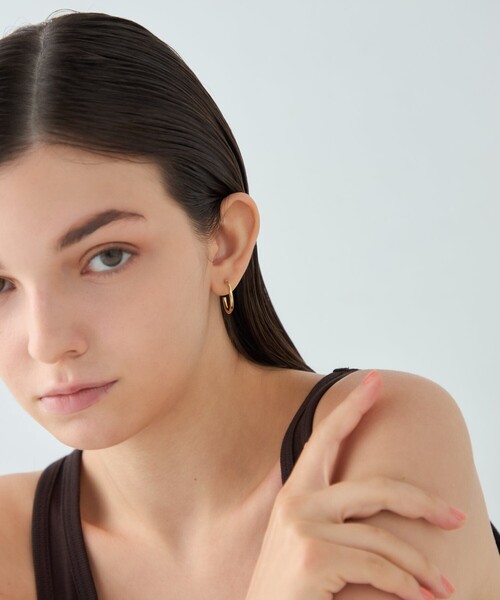 ete（エテ）の「フープピアス S（ピアス（両耳用）・レディース・プラチナム/イエローゴールド/ピンクゴールド・FREE）」の14枚目の写真