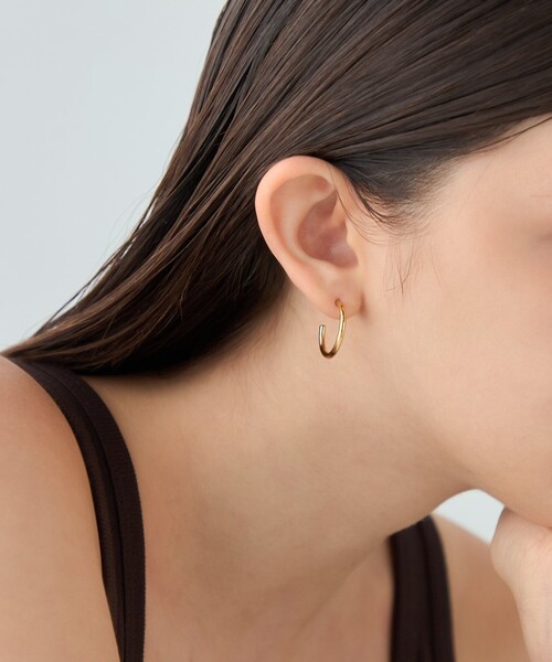 ete（エテ）の「フープピアス S（ピアス（両耳用）・レディース・プラチナム/イエローゴールド/ピンクゴールド・FREE）」の15枚目の写真