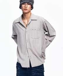 RSSC（アールエスエスシー）の「WESTERN SNAP STRIPE SHIRT - BEIGE（シャツ/ブラウス）」