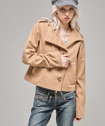 【26AW LOOK掲載品番】スタンドネックアシメジャケット