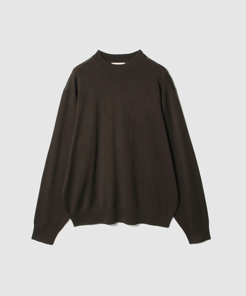 COLUMN(コラム)の「COLUMN / 4.0 Attitude 16G ウォッシャブル ニット<THE COLUMN>(ニット/セーター・メンズ・ダークブラウン/ネイビー・LARGE/MEDIUM)」の2枚目の写真