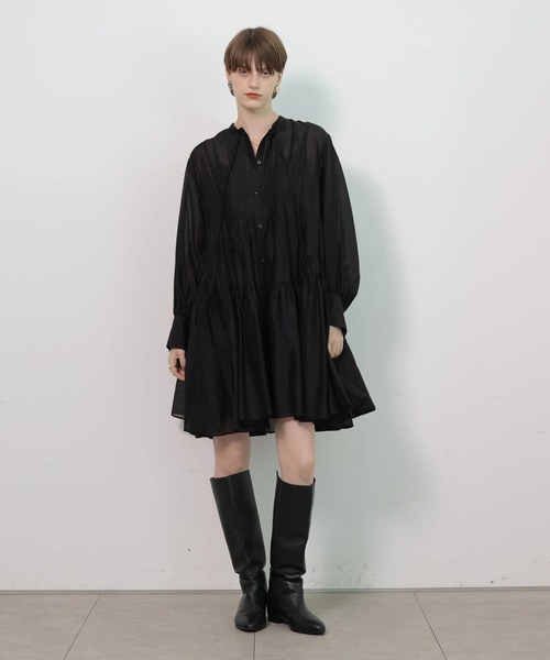 CADUNE（カデュネ）の「ミニワンピース（ワンピース・レディース・ベージュ/ブラック・38/36）」の5枚目の写真