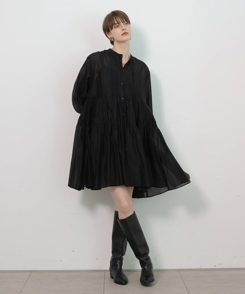 CADUNE（カデュネ）の「ミニワンピース（ワンピース・レディース・ベージュ/ブラック・38/36）」の6枚目の写真