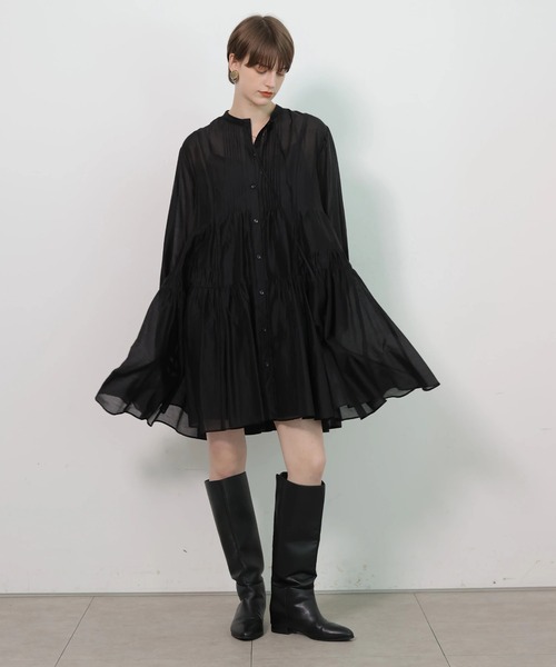 CADUNE（カデュネ）の「ミニワンピース（ワンピース・レディース・ベージュ/ブラック・38/36）」の7枚目の写真
