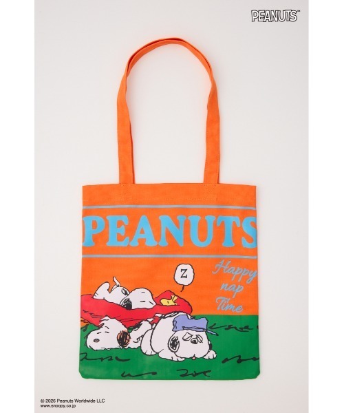 RODEO CROWNS WIDE BOWL(ロデオクラウンズワイドボウル)の「(PEANUTS)ダブルフェイストートバッグ(トートバッグ・レディース・オフホワイト/オレンジ/ブルー・FREE)」の3枚目の写真