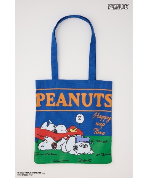 RODEO CROWNS WIDE BOWL(ロデオクラウンズワイドボウル)の「(PEANUTS)ダブルフェイストートバッグ(トートバッグ・レディース・オフホワイト/オレンジ/ブルー・FREE)」の1枚目の写真
