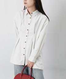 LC/LLL ウエストタックストライプチュニック