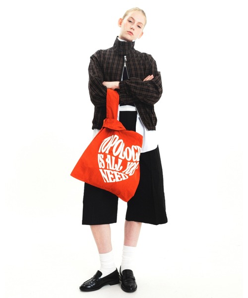 Topologie(トポロジー)の「Konbini Bag Medium(コンビニバッグ ミディアム)(エコバッグ/サブバッグ・レディース・ブラック系/グレー/レッド・ONE SIZE)」の9枚目の写真