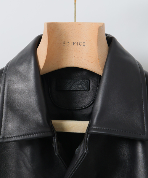 EDIFICE(エディフィス)の「シープレザー カーコート(ライダースジャケット・メンズ・ブラック・MEDIUM/LARGE)」の20枚目の写真