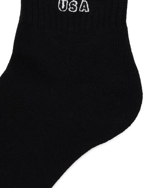 AVIREX(アヴィレックス)の「《直営店限定》SIGNATURE LOGO SOCKS(ソックス/靴下・レディース・ホワイト・F)」の4枚目の写真