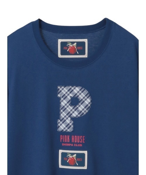 PINK HOUSE(ピンクハウス)の「Pロゴアップリケ付きカットソー(Tシャツ/カットソー・レディース・ブラック/ネイビー/キナリ/ベージュ・フリー)」の7枚目の写真