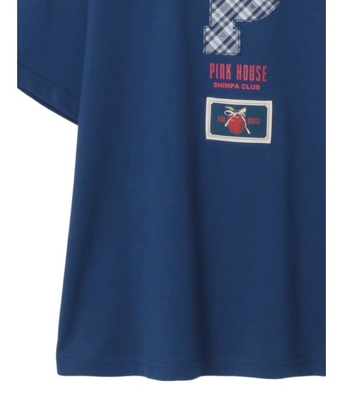 PINK HOUSE(ピンクハウス)の「Pロゴアップリケ付きカットソー(Tシャツ/カットソー・レディース・ブラック/ネイビー/キナリ/ベージュ・フリー)」の9枚目の写真