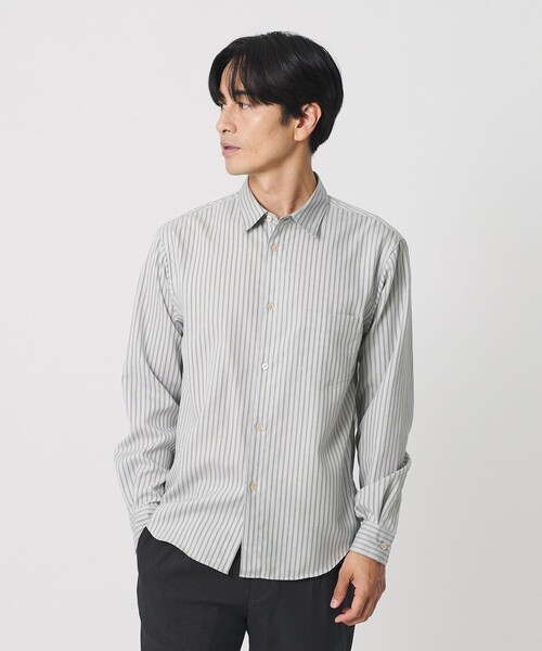 BEAUTY&YOUTH UNITED ARROWS(ビューティーアンドユースユナイテッドアローズ)の「クリア ブロード イージー デオドラント シャツ SLIM型 抗菌防臭(シャツ/ブラウス・メンズ・グレー系/ダークグレー/ホワイト/ライトブルー/コバルトブルー・L/S/M/XL)」の4枚目の写真