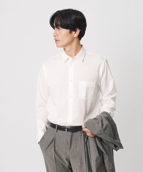 BEAUTY&YOUTH UNITED ARROWS(ビューティーアンドユースユナイテッドアローズ)の「クリア ブロード イージー デオドラント シャツ SLIM型 抗菌防臭(シャツ/ブラウス・メンズ・グレー系/ダークグレー/ホワイト/ライトブルー/コバルトブルー・L/S/M/XL)」の2枚目の写真