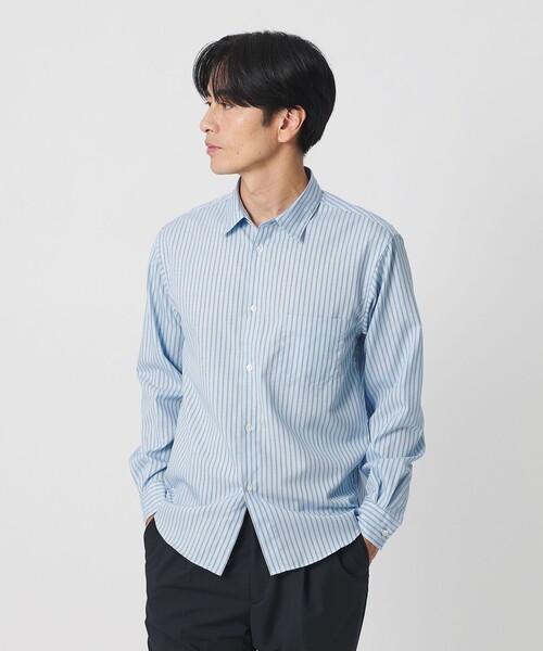BEAUTY&YOUTH UNITED ARROWS(ビューティーアンドユースユナイテッドアローズ)の「クリア ブロード イージー デオドラント シャツ SLIM型 抗菌防臭(シャツ/ブラウス・メンズ・グレー系/ダークグレー/ホワイト/ライトブルー/コバルトブルー・L/S/M/XL)」の5枚目の写真