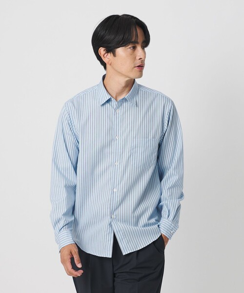 BEAUTY&YOUTH UNITED ARROWS(ビューティーアンドユースユナイテッドアローズ)の「クリア ブロード イージー デオドラント シャツ SLIM型 抗菌防臭(シャツ/ブラウス・メンズ・グレー系/ダークグレー/ホワイト/ライトブルー/コバルトブルー・L/S/M/XL)」の13枚目の写真