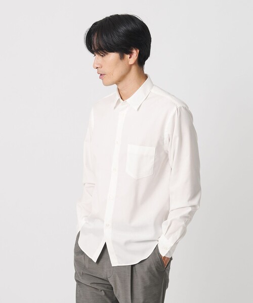 BEAUTY&YOUTH UNITED ARROWS(ビューティーアンドユースユナイテッドアローズ)の「クリア ブロード イージー デオドラント シャツ SLIM型 抗菌防臭(シャツ/ブラウス・メンズ・グレー系/ダークグレー/ホワイト/ライトブルー/コバルトブルー・L/S/M/XL)」の15枚目の写真