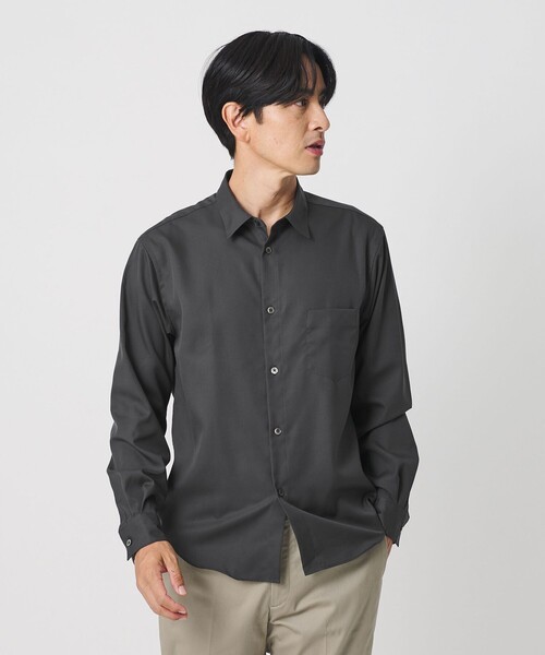 BEAUTY&YOUTH UNITED ARROWS(ビューティーアンドユースユナイテッドアローズ)の「クリア ブロード イージー デオドラント シャツ SLIM型 抗菌防臭(シャツ/ブラウス・メンズ・グレー系/ダークグレー/ホワイト/ライトブルー/コバルトブルー・L/S/M/XL)」の18枚目の写真