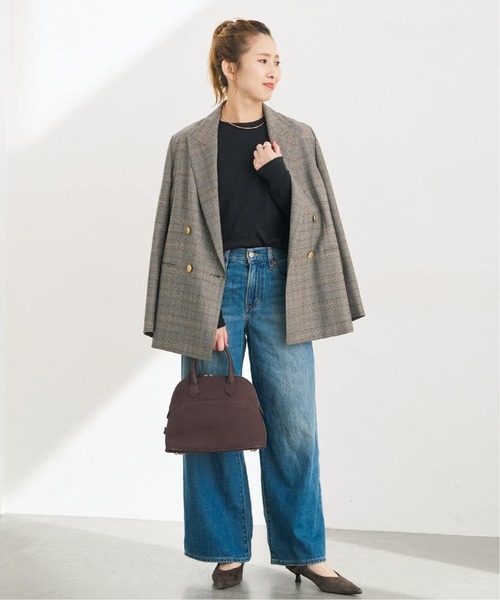 Spick & Span(スピックアンドスパン)の「mica della valle / ミカデラヴァッレ Katia ヌバック ミニボストン(ボストンバッグ・レディース・ブラウン・FREE)」の2枚目の写真