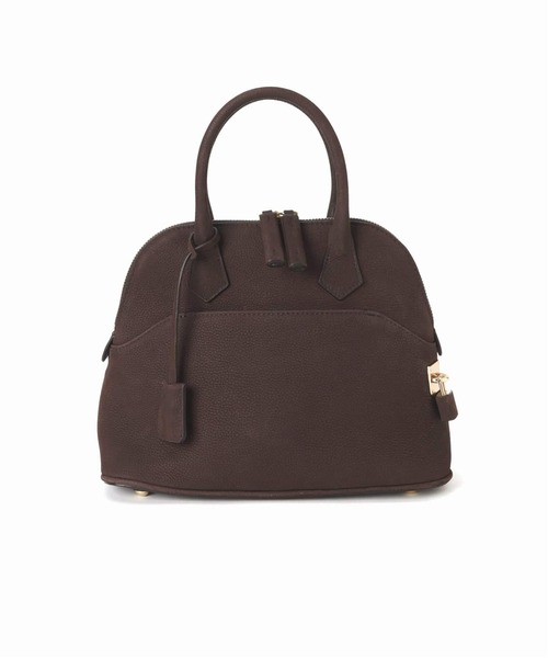 Spick & Span(スピックアンドスパン)の「mica della valle / ミカデラヴァッレ Katia ヌバック ミニボストン(ボストンバッグ・レディース・ブラウン・FREE)」の5枚目の写真