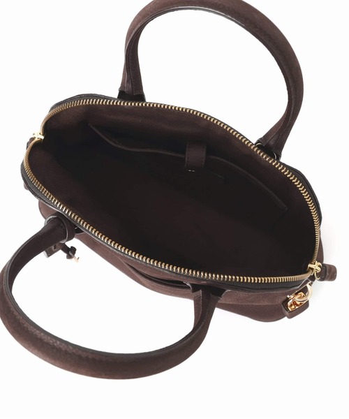 Spick & Span(スピックアンドスパン)の「mica della valle / ミカデラヴァッレ Katia ヌバック ミニボストン(ボストンバッグ・レディース・ブラウン・FREE)」の10枚目の写真