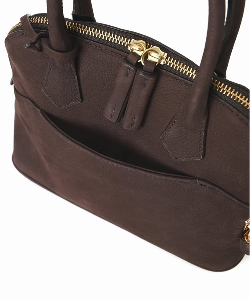 Spick & Span(スピックアンドスパン)の「mica della valle / ミカデラヴァッレ Katia ヌバック ミニボストン(ボストンバッグ・レディース・ブラウン・FREE)」の12枚目の写真