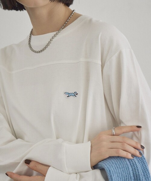PENNEYS(ぺニーズ)の「【Penneys(ぺニーズ)別注】フットボール無地ロンT(Tシャツ/カットソー・レディース・クリーム/オフホワイト/ダークグレー・L/M)」の10枚目の写真