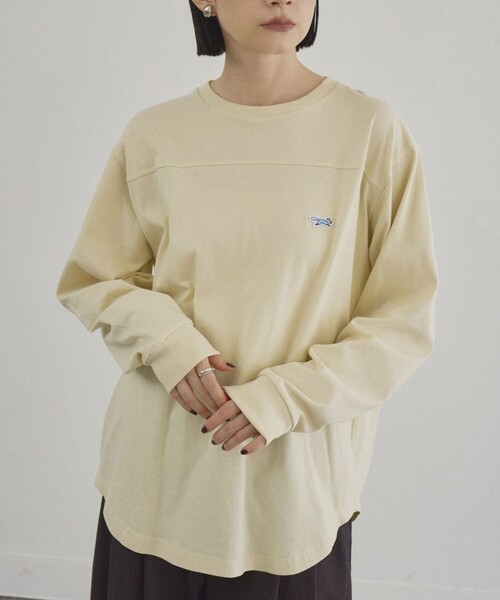PENNEYS(ぺニーズ)の「【Penneys(ぺニーズ)別注】フットボール無地ロンT(Tシャツ/カットソー・レディース・クリーム/オフホワイト/ダークグレー・L/M)」の15枚目の写真
