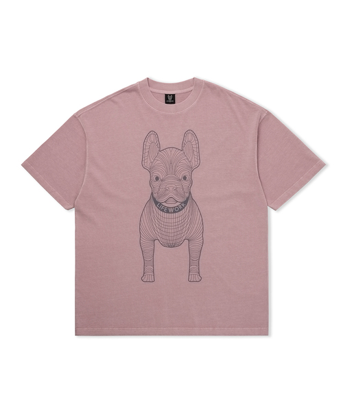 LIFE WORK(ライフワーク)の「共用) ウォッシングビクラドック半袖Tシャツ(Tシャツ/カットソー・メンズ・ライトピンク/ダークブルー/レッド/ダークグリーン/ライトグレー・M/X-SMALL/L/S)」の4枚目の写真
