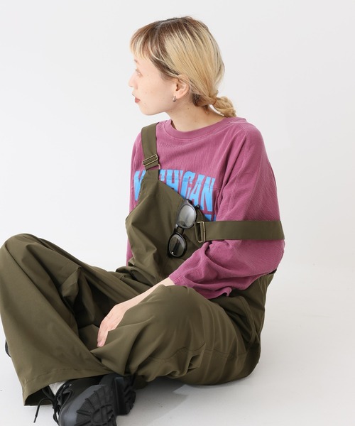 HEART MARKET（ハートマーケット）の「ポコポコ天竺ピグメントロゴ8分袖プルオーバー（Tシャツ/カットソー・レディース・レッド/グレー/ネイビー/チャコール・FREE）」の4枚目の写真