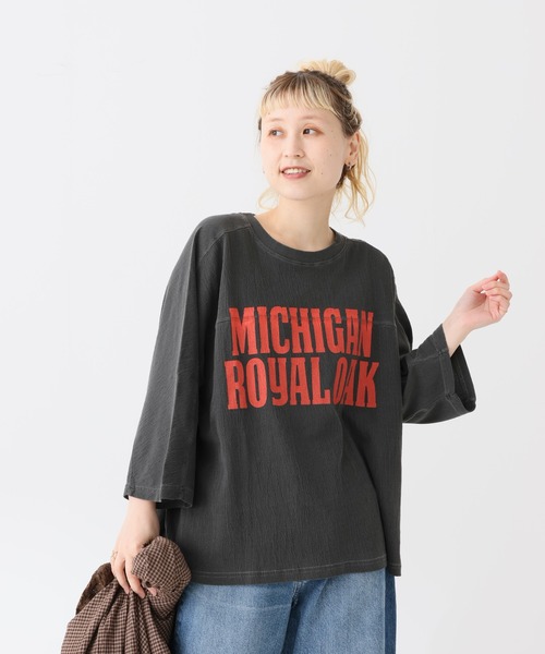 HEART MARKET（ハートマーケット）の「ポコポコ天竺ピグメントロゴ8分袖プルオーバー（Tシャツ/カットソー・レディース・レッド/グレー/ネイビー/チャコール・FREE）」の19枚目の写真