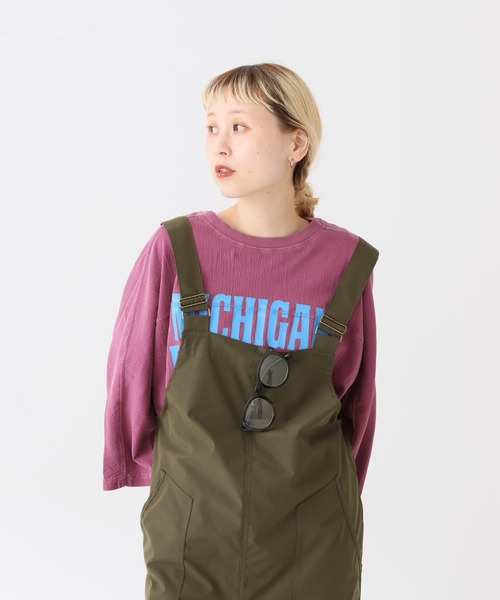 HEART MARKET（ハートマーケット）の「ポコポコ天竺ピグメントロゴ8分袖プルオーバー（Tシャツ/カットソー・レディース・レッド/グレー/ネイビー/チャコール・FREE）」の8枚目の写真